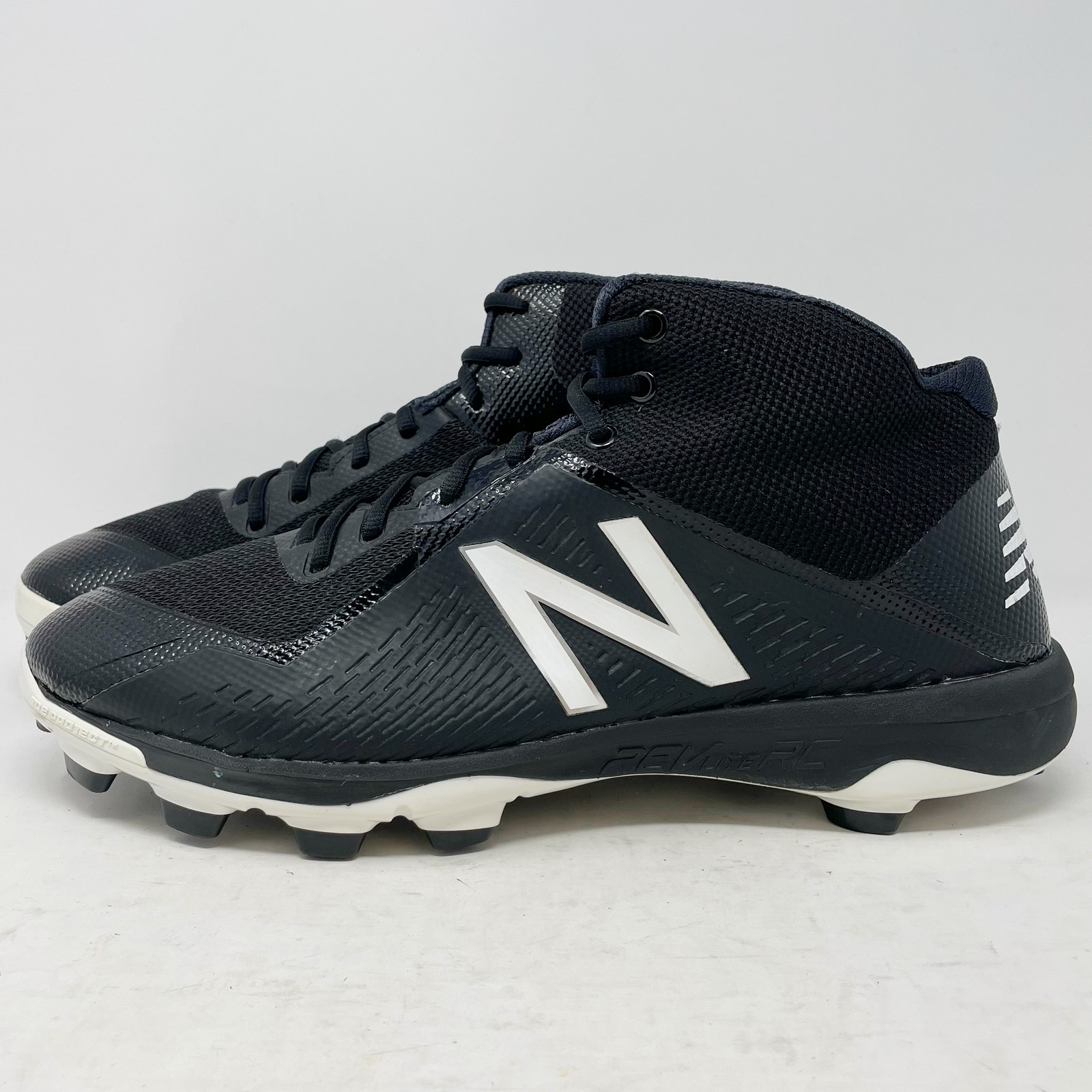 New Balance Molded Baseball Cleats Black White Mens Size 15d